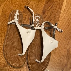Size 13 white sandals